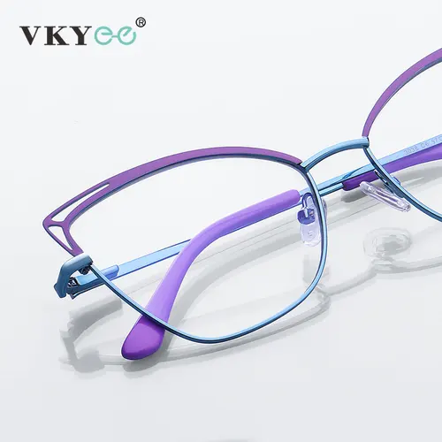 Imagen 2 del producto VKYEE mariposa fotocromática Anti rayos azules gafas de lectura mujeres miopía hipermetropía prescripción gafas ópticas personalizadas PFD3038