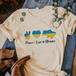 Ucraina Ucrania Ukraine t shirt women comic Y2K designer t shirt female streetwear clothing