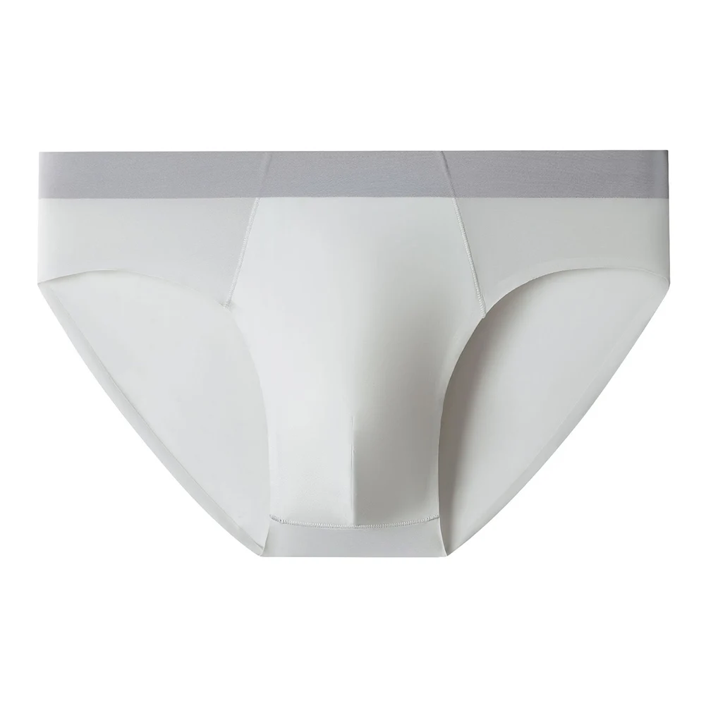 

Men Fashion Pouch Panties Breathable Soft Underpants Elastic Underwear Ice Silk Lingerie Ultra Hot Bikini Seamless Boxers Brief