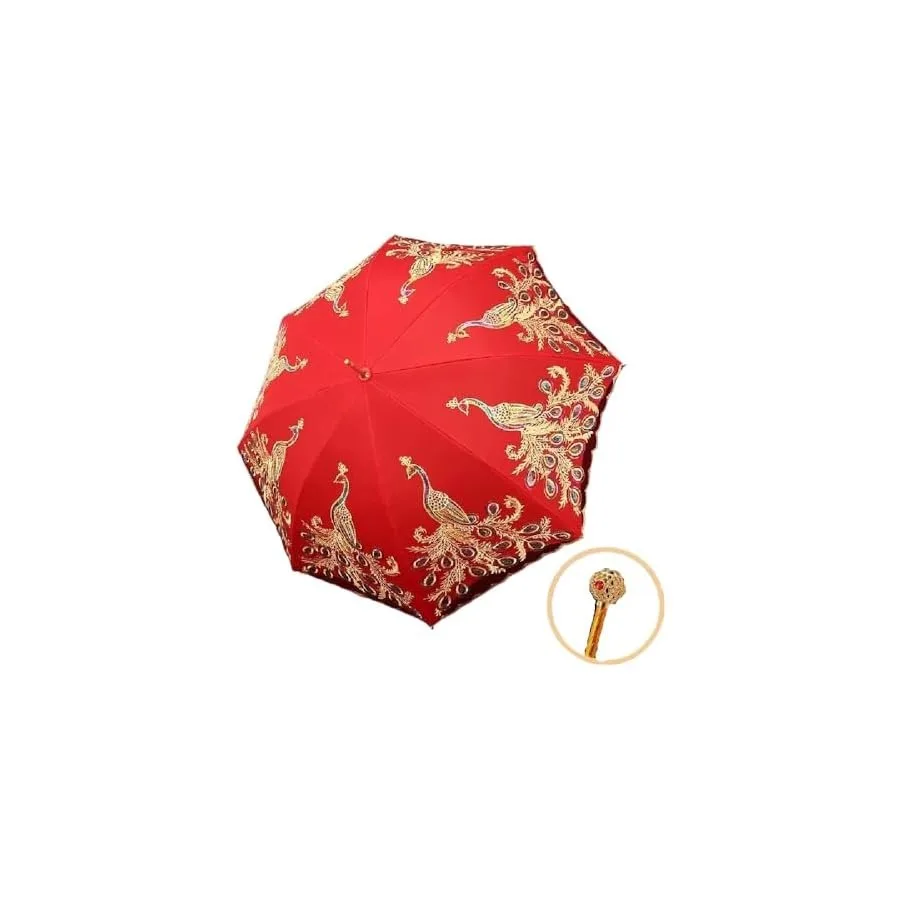 Quenny Chinese New Year Dragon Year Wedding Red Umbrella Wedding Umbrella Bride Wedding Umbrella Festive