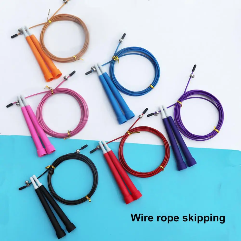 Rope Skipping Adjustable Steel Wire Jump Rope Set For Kids Adults Ergonomic Handle Fitness Equipment For Skipping Workout 3 줄넘기