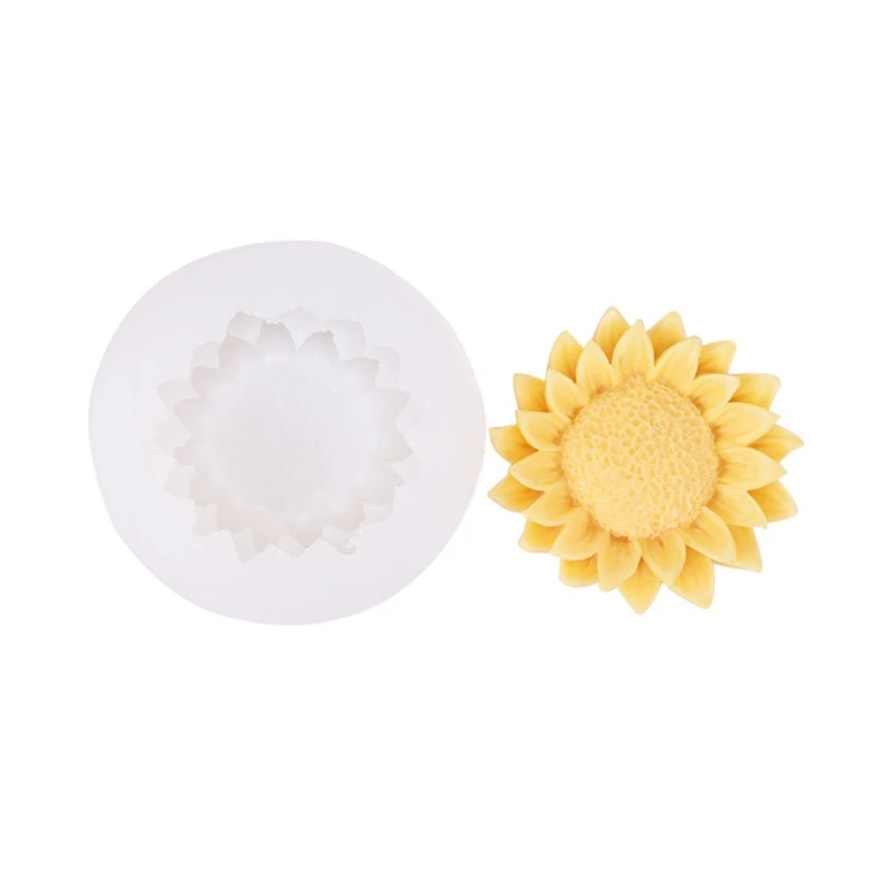 2025 New Sunflowers Shape Silicone Craft Moulds Silicone Soap Molds Silicone Candle Molds for DIY Hand-Making Home Decorations