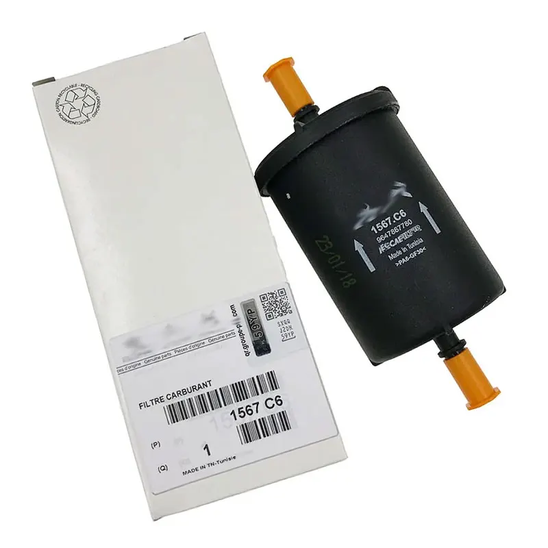 1567C6Fuel Filter 1567C6 1567.C6 1567 C6 Used for Peugeot 106 206 307 408 3008 508 Citroen Berlingo C2 C3 C4 C5 DS3 DS4FUEL FILT