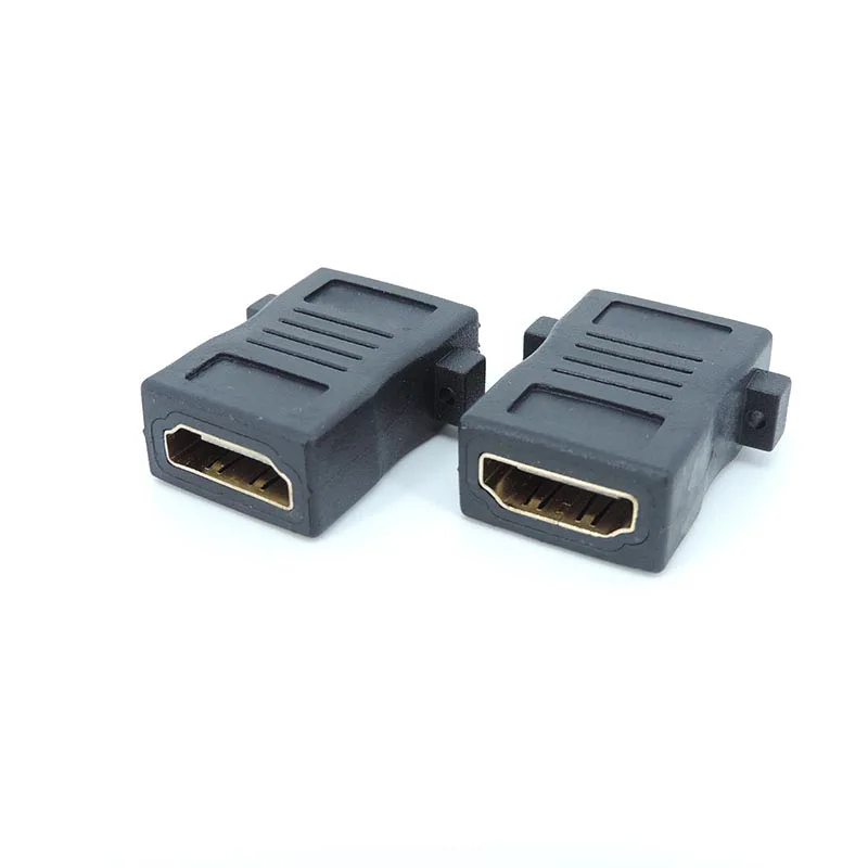 HDMI-compatible Female to Female Coupler Mount Panel Cable Adapter Converters Straight for 1080P HDTV Cable Extension w28