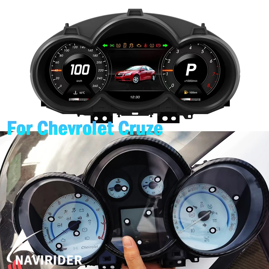 Instrumento LCD de coche para Chevrolet Cruze Lacetti Classic Lacett 2009-2014 Panel de panel pantalla de definición UI colorida múltiple
