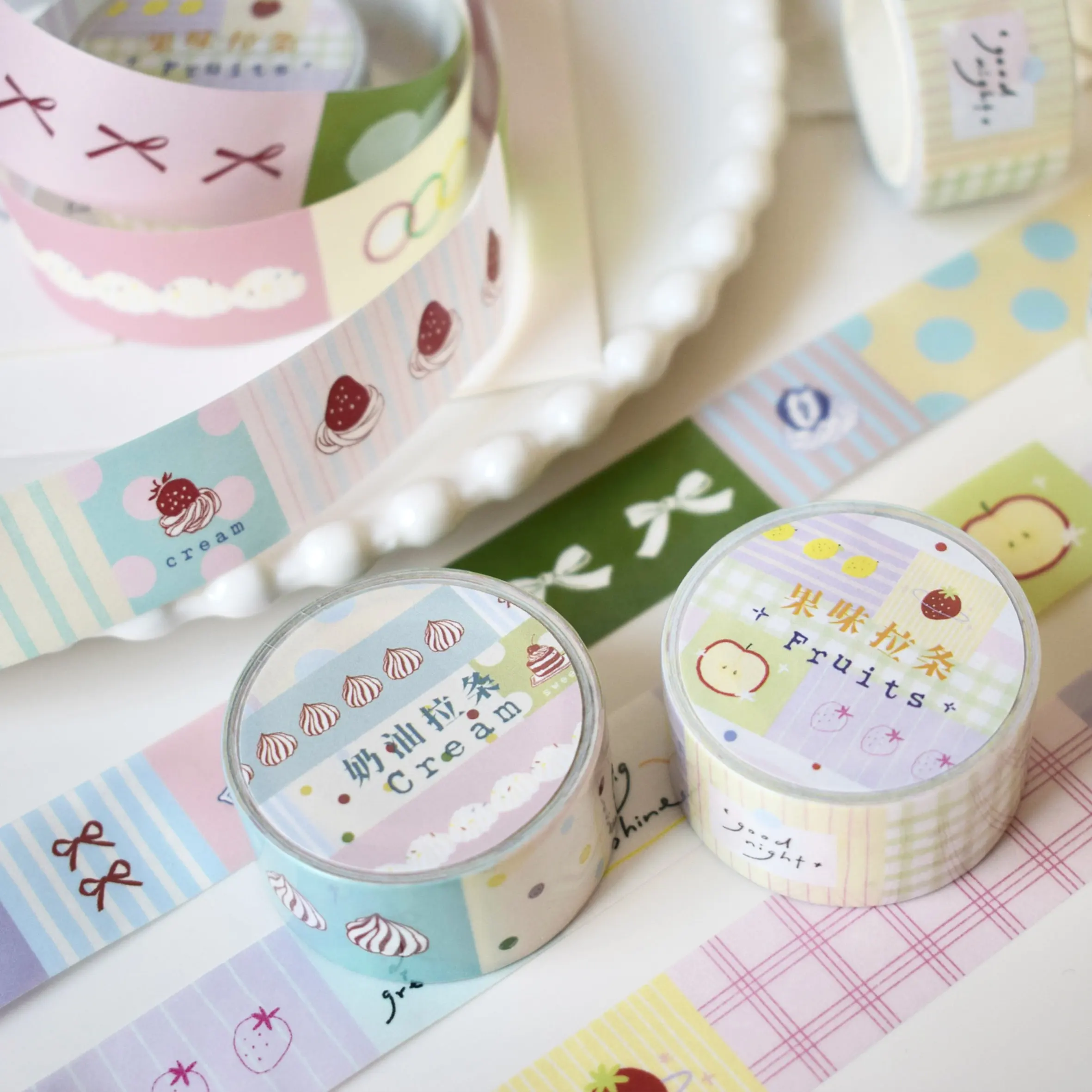 

Дарвер | Лента для галстука фруктового крема, свежая соляная лента, основная лента для дневника галстука для дна