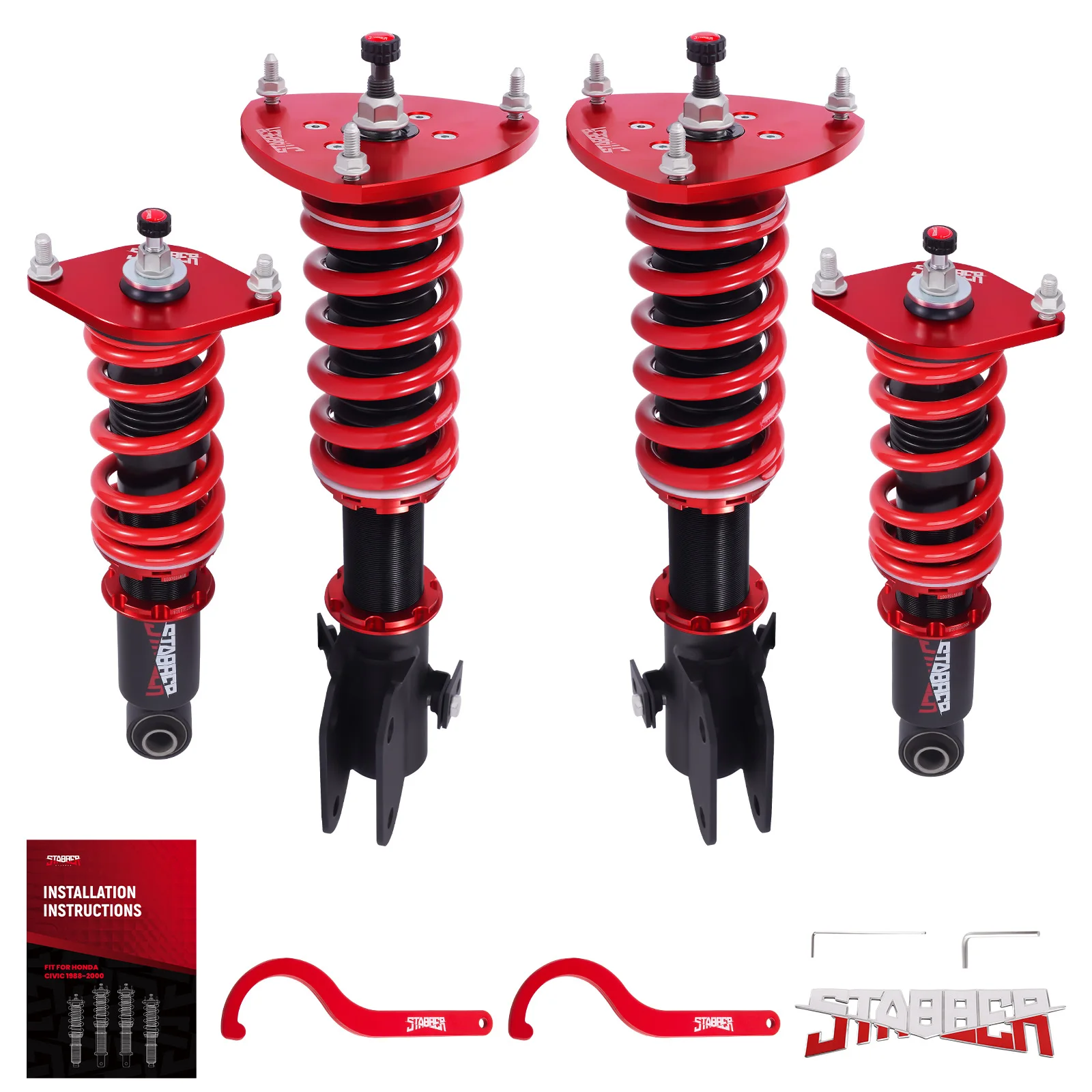 طقم خفض كويلوفيرز قابل للتعديل 24 مستوى لسوبارو WRX STI 2015-2021 #2