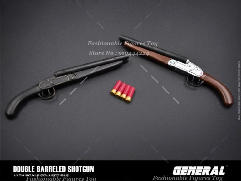 GENERAL GA-008 1/6 Scale Weapon Double-Barreled Shotgun Outdoor Hunting Plastics Gun Model Fit 12