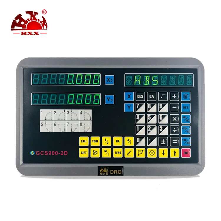 HXX Cnc Lathe Controller 2 Axis Digital Display Digital Readout Kit Dro and Liner Scale 50-1000mm for Mini Tunnel Boring Machine