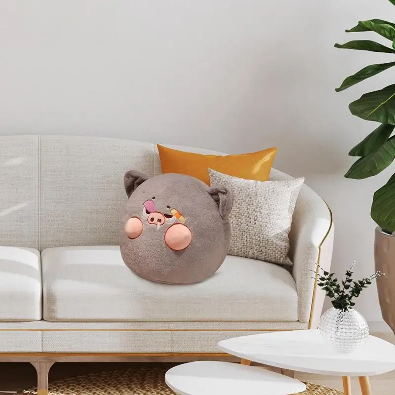 Stuffed Animal Cushion Animal Huggable Stuffed Cushions Flexible Children Toys Soft Back Pillow For Living Room Bedroom Car Sofa