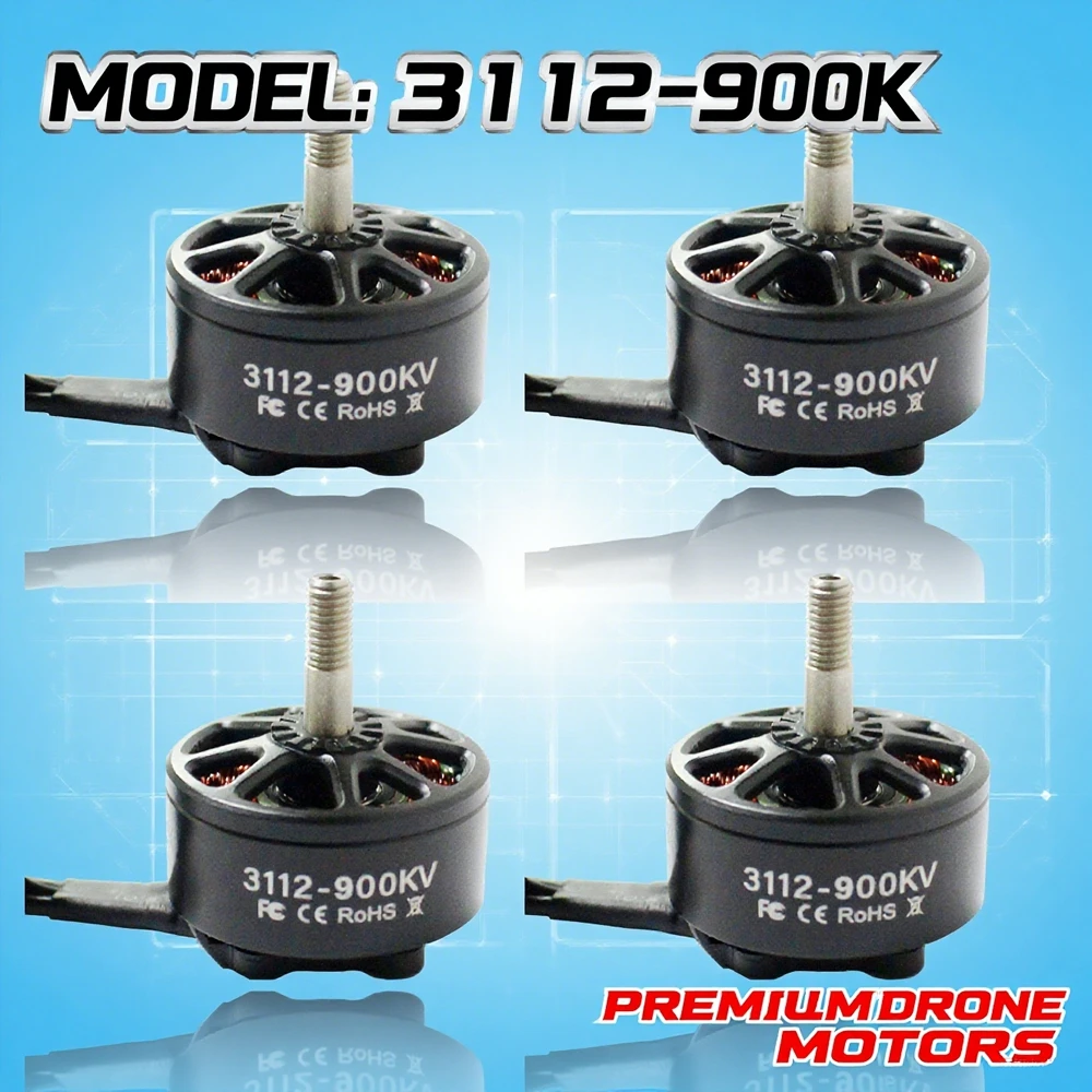 1/4PCS 3112 900KV borstelloze  - Brushed Drone Motor recensie en prijs