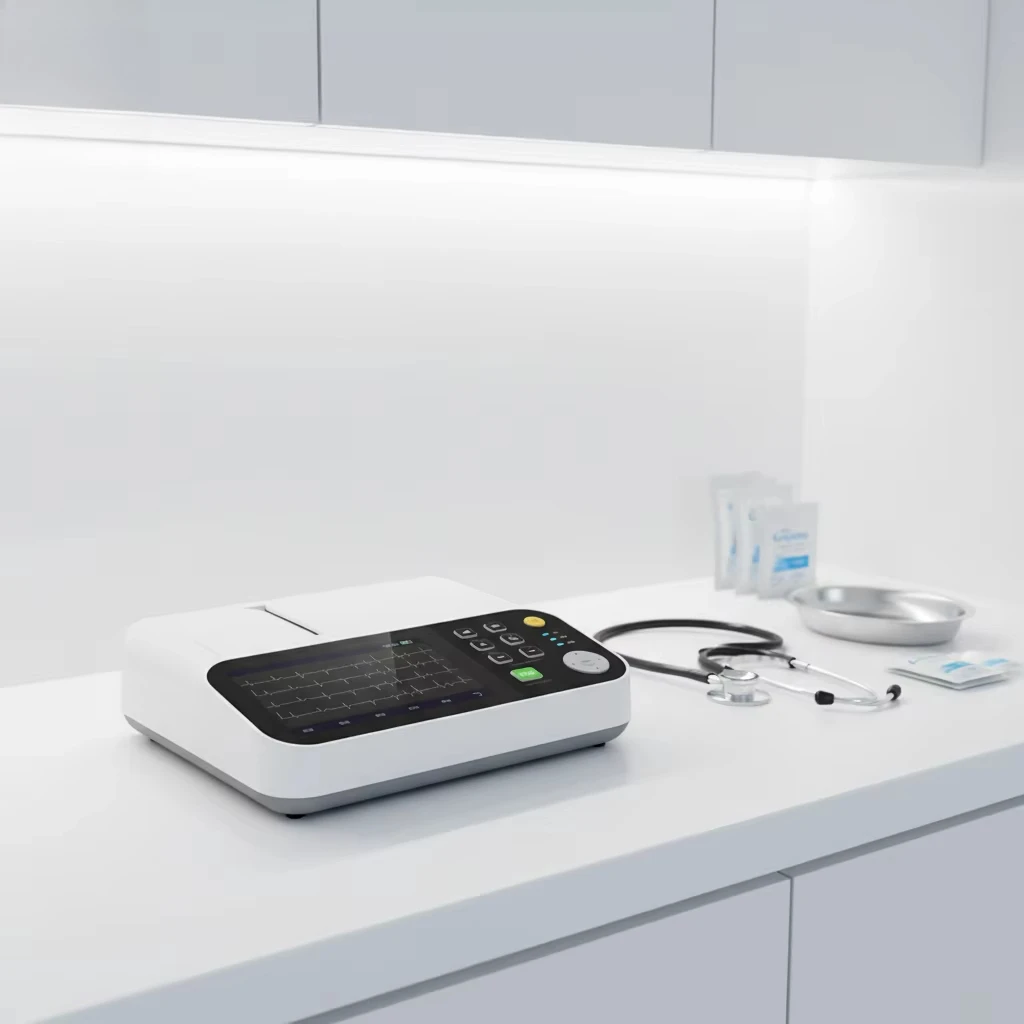 EUR VET Veterinary Hospital Electrocardiogram Instrument Three Channel Ecg Machine Veterinary Equipment
