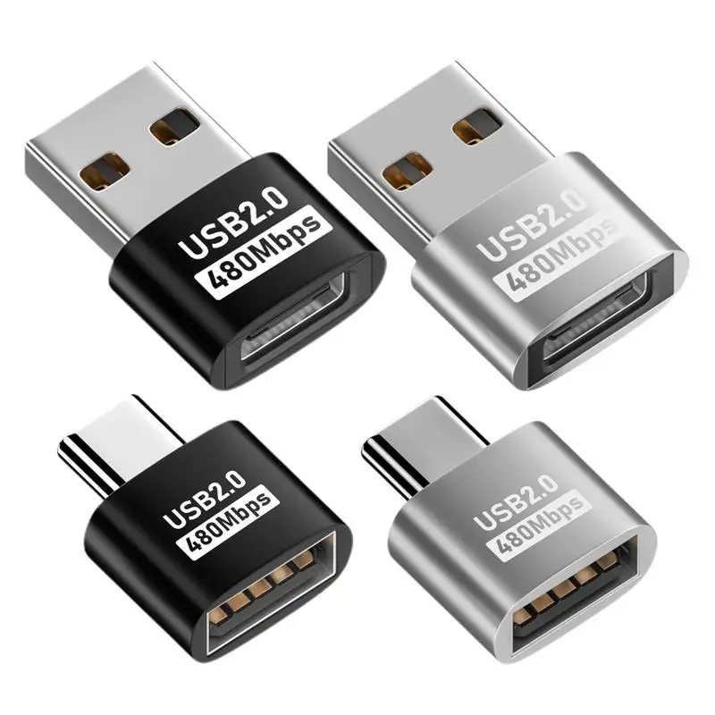 USB 2.0 Type-C адаптер типа OTG Type C USB C «папа»-USB «мама»