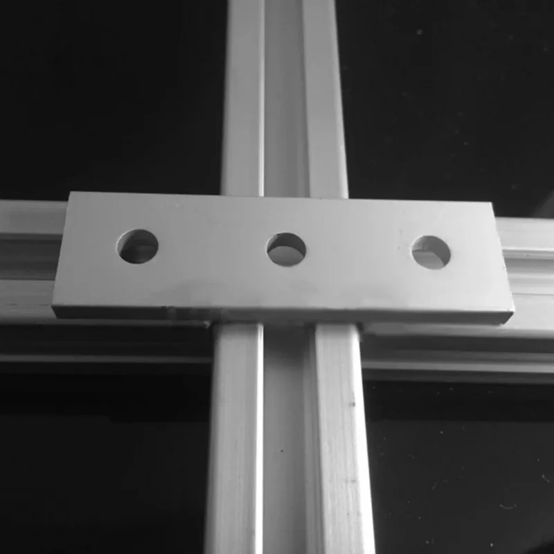 Aluminum Profile Link Plate Vertical Reinforcement 2020/3030/4040/4545/6060/8080/9090 Hole One-Word Connector Hardware view 4