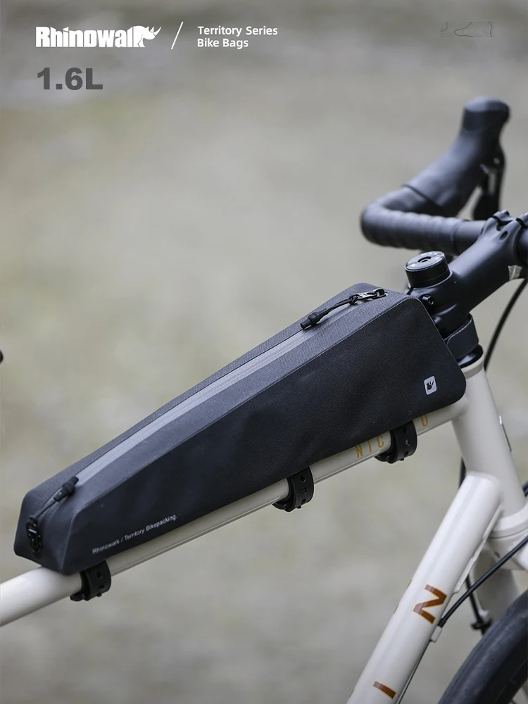 AliExpress Rhinowalk Bicycle Top Tube Bag Waterproof 1L Frame Bag Cycling Storage Pack Bikepacking For MTB Gravel Phone Bag Accessories