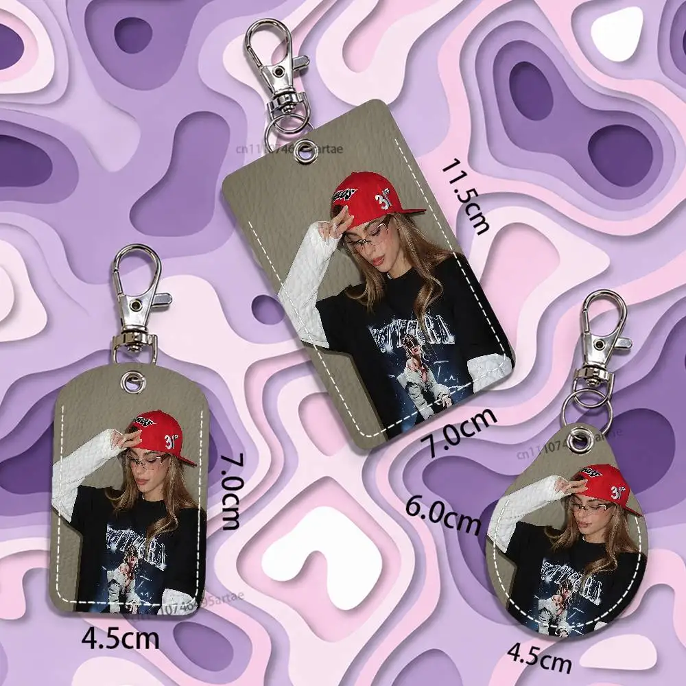 T-Tini S-Stoessel Singer Card Keychain Fashion Pendant Bag ID Door Card Case Bus Card Cute Adult Scratch Resistant