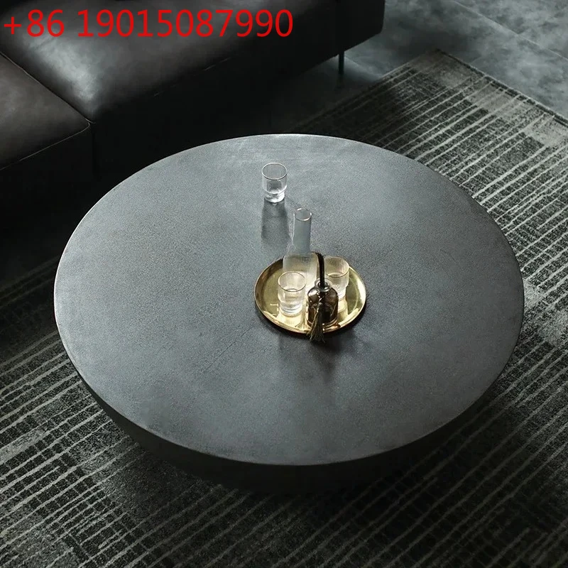 

Cy56 Скандинавский круглый журнальный столик для гостиной, современный сельский светильник, цементный светильник, роскошный журнальный столик, чайный столик