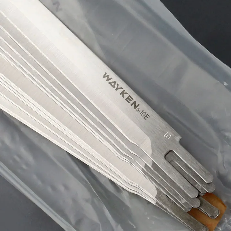 Fotografia 4: Lâminas de tesoura elétricas de liga de aço Wayken importadas, lâmina de corte, máquina de corte de pano, 8 polegadas, 10 polegadas, 12 polegadas, 13 polegadas, reta