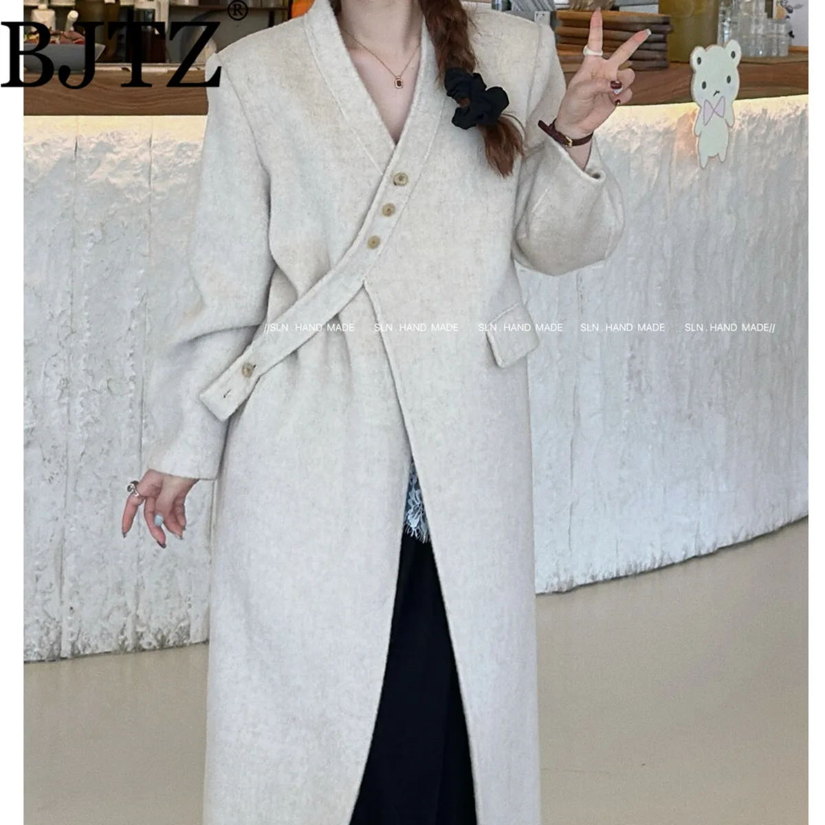 

BJTZ 2025 Autumn Premium Wool Blazer Jacket Women’s Design Elegant Minimalist Tailored Comfort Fall Casual Outfit Luxury Quality