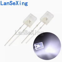 2 * 5 * 7 white hair, 2x5x7 square white LED with short highlighted legs (100 pieces)