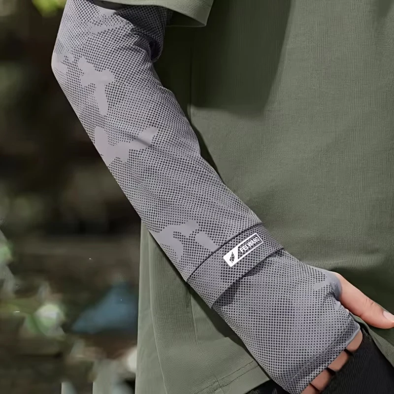 Upf50+ Uv Protection Arm Sleeves Mask, Cooling Loose Fit Sun Sleeves For Men Women, Driving Cycling Sports Cover Accessories view 6