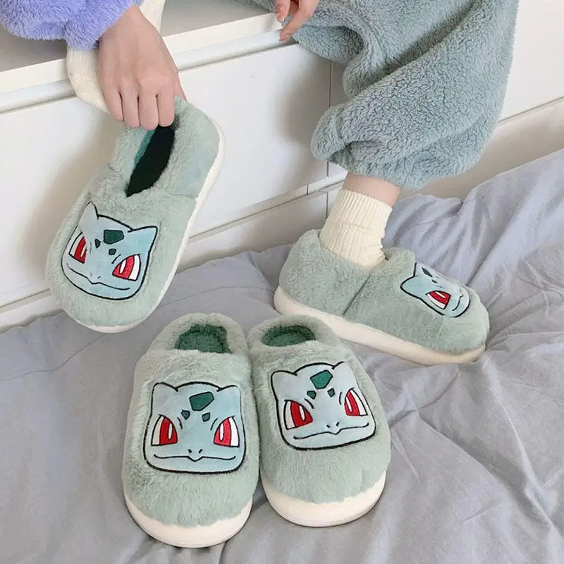 kawaii-pokemon-pikachu-snorlax-psyduck-arrancado-chinelos-de-algodao-anime-dos-desenhos-animados-outono-e-inverno-casa-chinelos-quentes-festival-presente