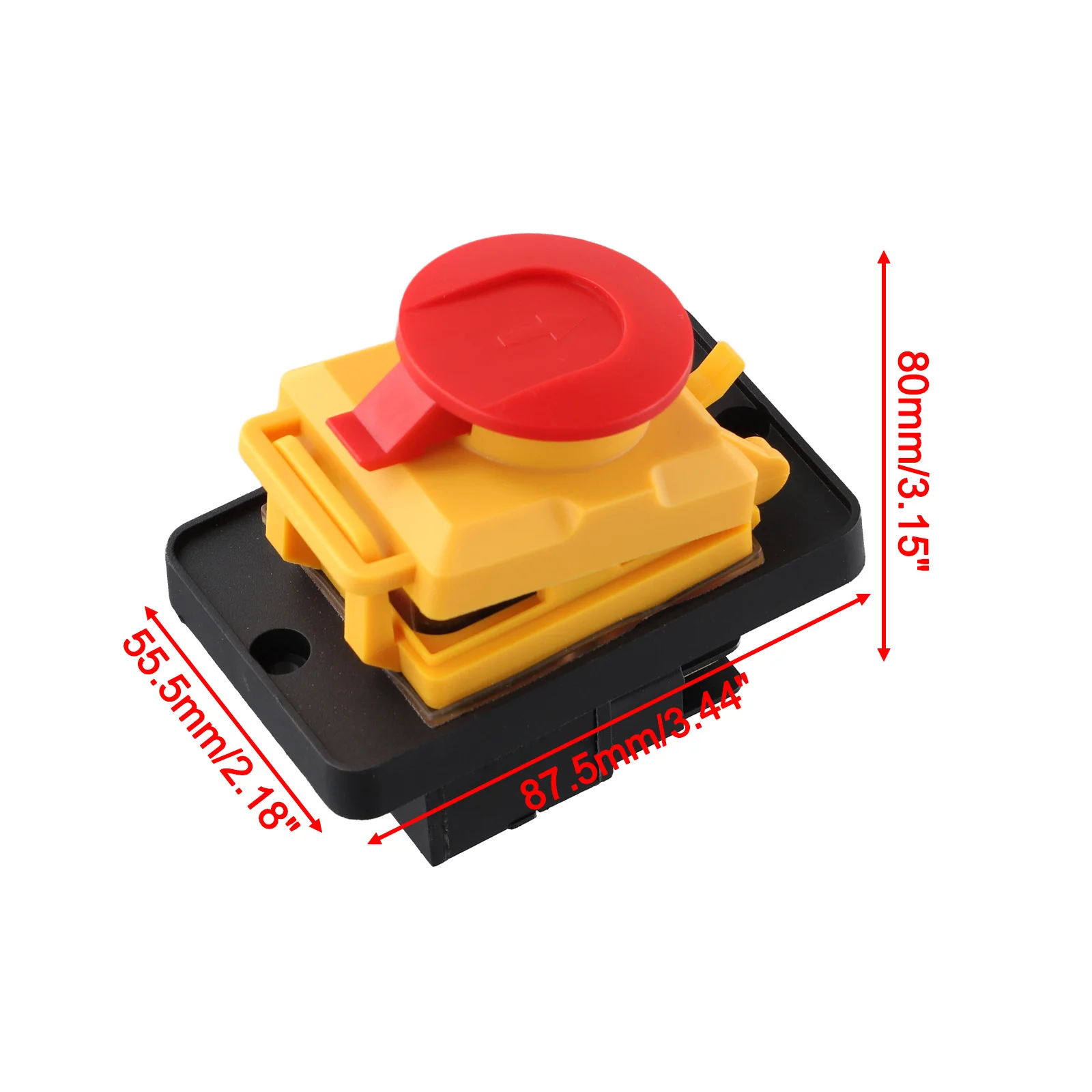 

4-Pin Pushbutton Magnetic Pushbutton Switch Wet Environments Industrial Power Tools 250V Voltage Rating Easy Installation Design