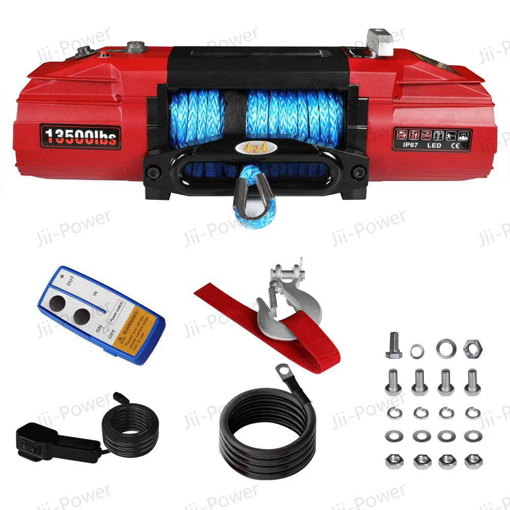 

JP16 ODM 13500lbs 12000 Lbs Winch 4x4 Off-road Car Capstan Other Winches Car Electric Winch 12V For Sale