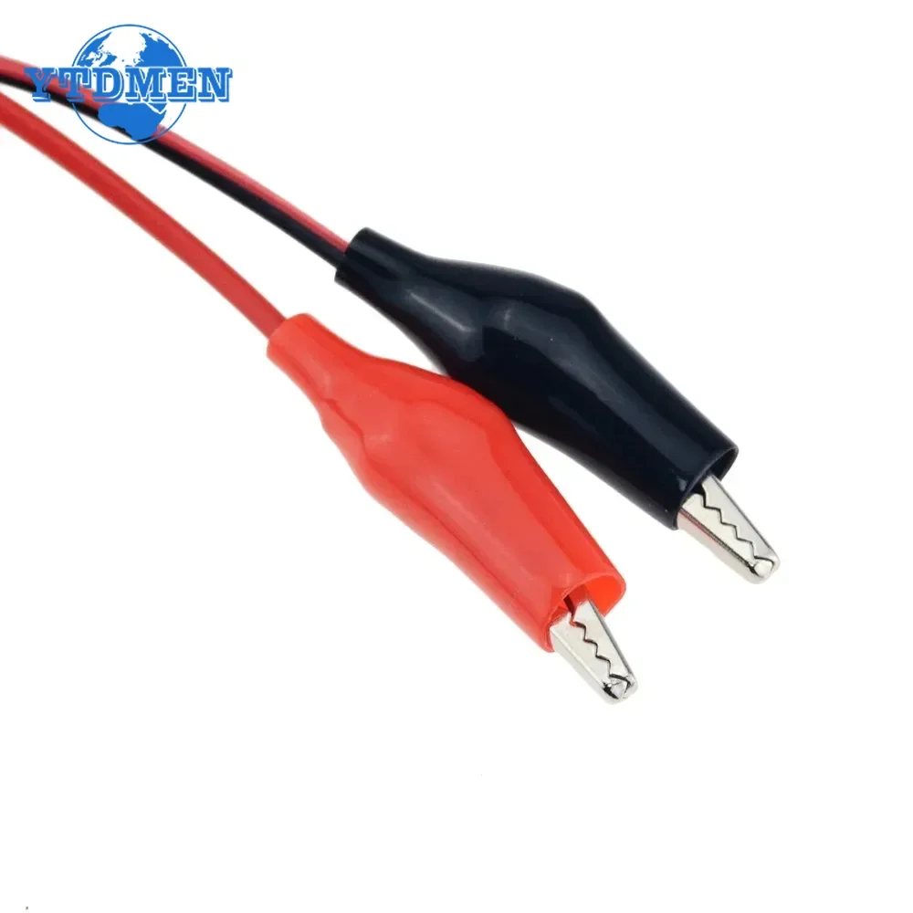 1PCS 5,5*2,1mm Alligator Clip DC Power Stecker Stecker Adapter Stecker 25CM Test Führt Draht Krokodil männlich Weiblich Verbinden Linie