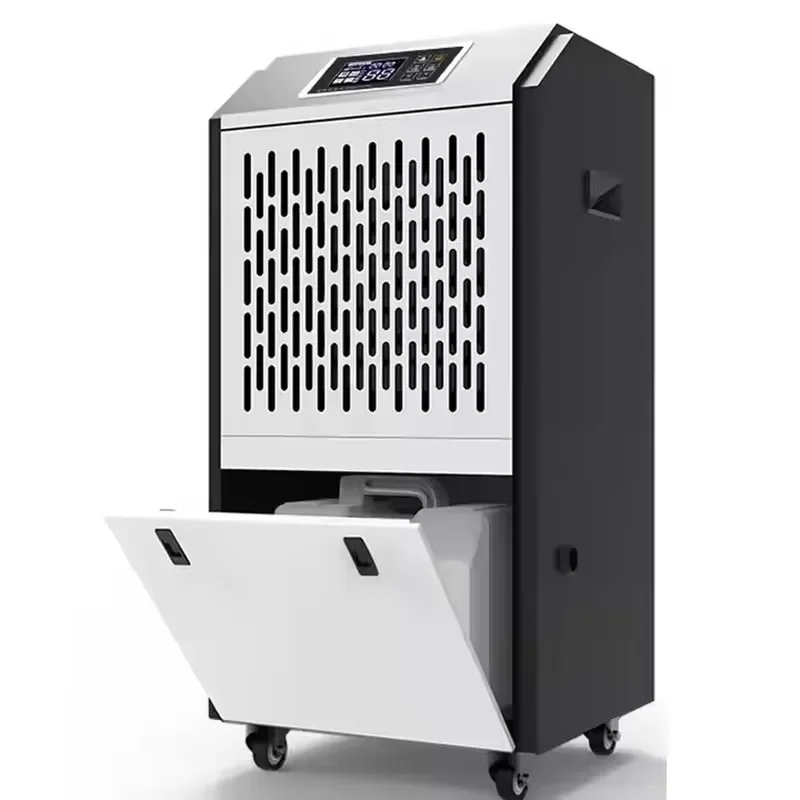 60L/D Auto-Defrost Dehumidifier with Wheels for Home, Pool, and Outdoor Use