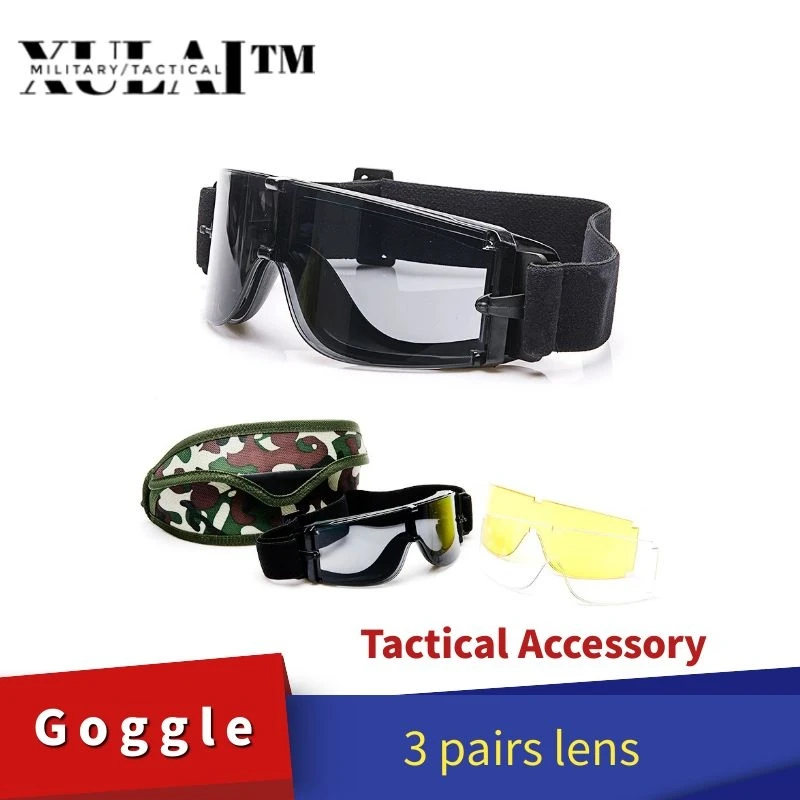 XULAT#G30  Tactical Goggles 2 Pairs Glasses