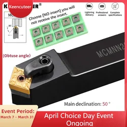 MCMNN2020K12-100 MCMNN2525M12-100 External Turning Tool Holder CNMG12 Carbide Inserts MCMNN Lathe Cutting Machine Tools Set