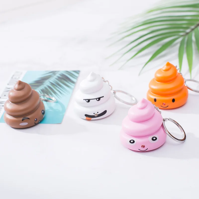 poop keychain Squish Emoticon Toy Keychains Pop Out Tongues Novelty Fun Little Prank Tricky Antistress Toy for Kids