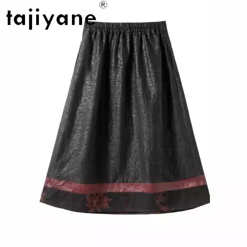 

TAJIYANE 100% Real Mulberry Silk Skirts for Women Xiangyun Sha Long Skirt Casual Spring Skirt High Quality Woman Clothes 2026 치마