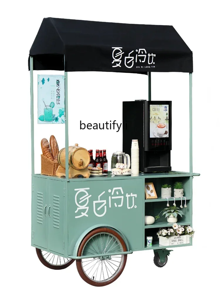 

ssNight market stall car Milk tea mobile sale snack car Commercial activities Promotion booth car