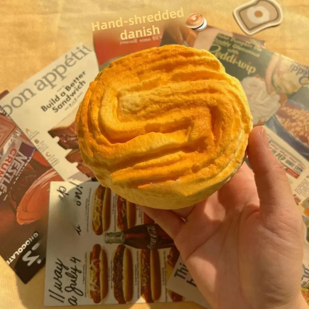 Simulation Simulated Bread Toast Squeeze Slow Rising Finger Suction Slow Rising Squishy Toy Foam Pinch Sensory Fidget Toy