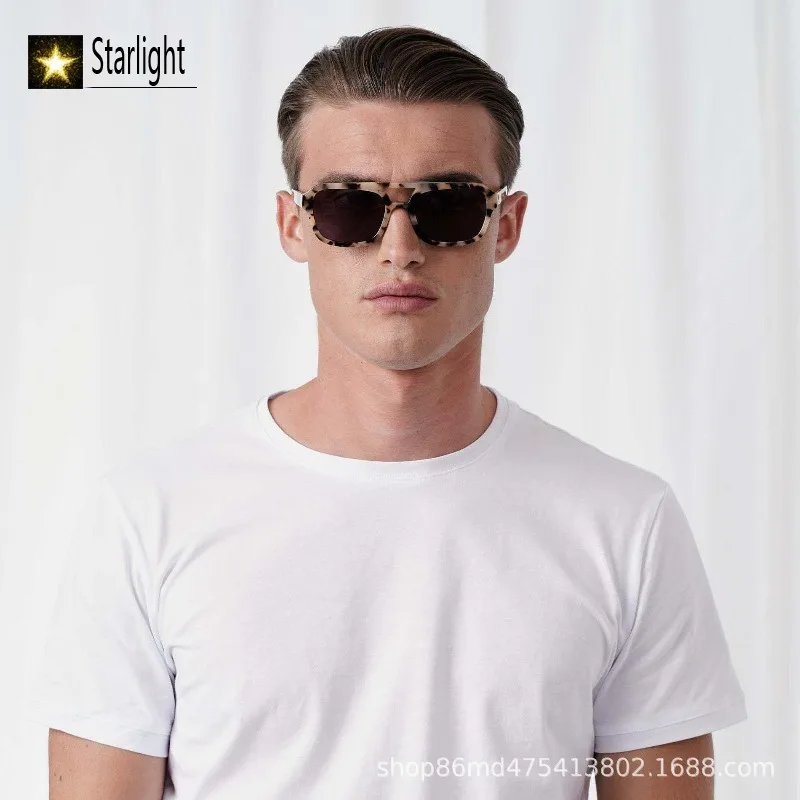 السلحفاة الاستقطاب مزدوجة شعاع النظارات الشمسية رجل خلات موضة كبار الصيد النظارات النساء ريترو مربع UV400 القيادة 145 مللي متر