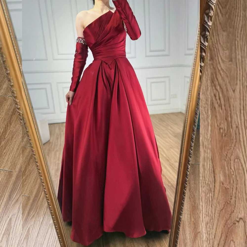 

Вечернее платье по индивидуальному заказу, длинные платья трапециевидной формы с открытыми плечами, элегантные вечерние свадебные блестки на заказ