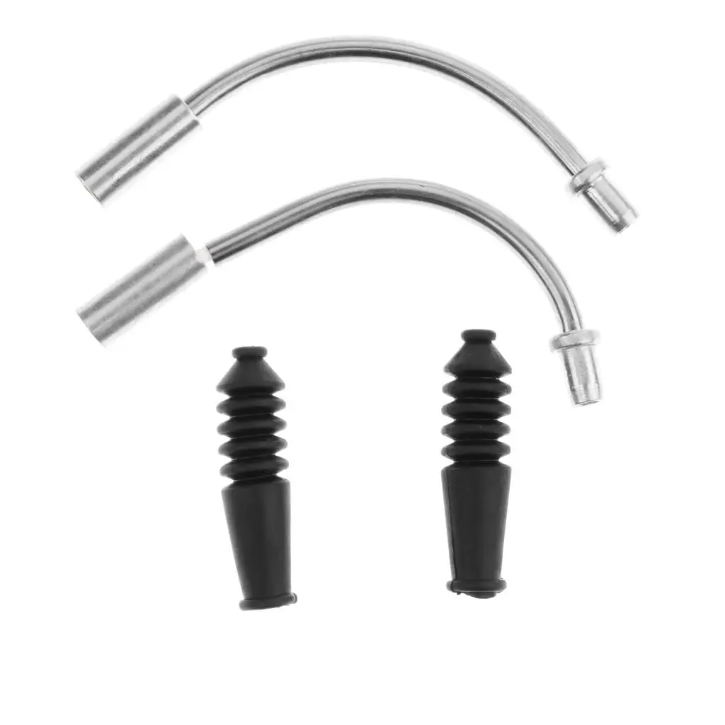 Linear Pull V Brake Noodle Set Aluminum Alloy Front Rear Brake Cable Guide Boots for Mountain Bikes