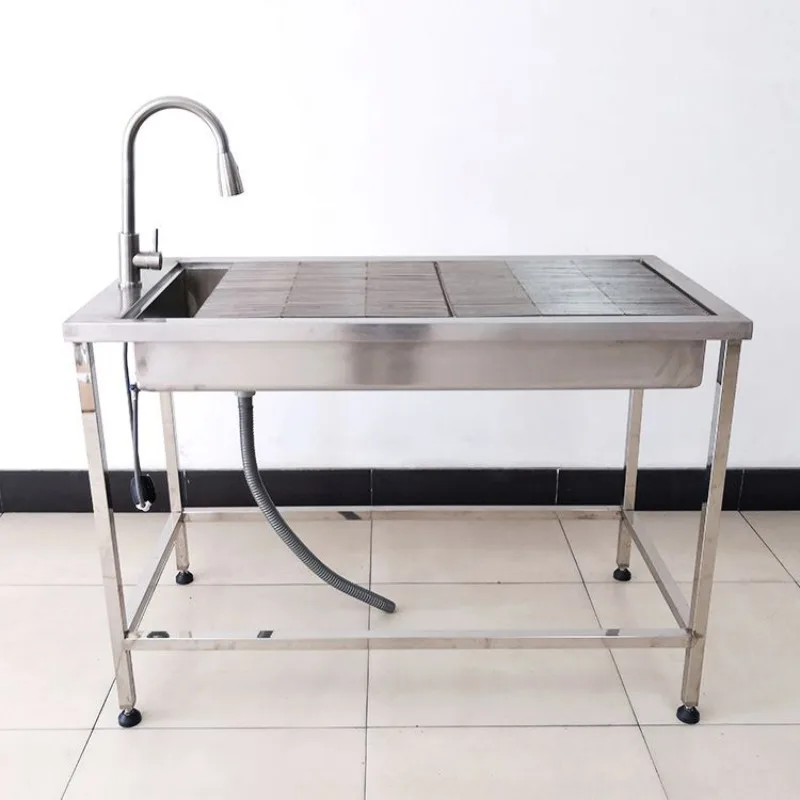 Stainless steel bathing pool Dog bathing pool Trimming table Operating table Beauty table Floor-to-ceiling pool countertop