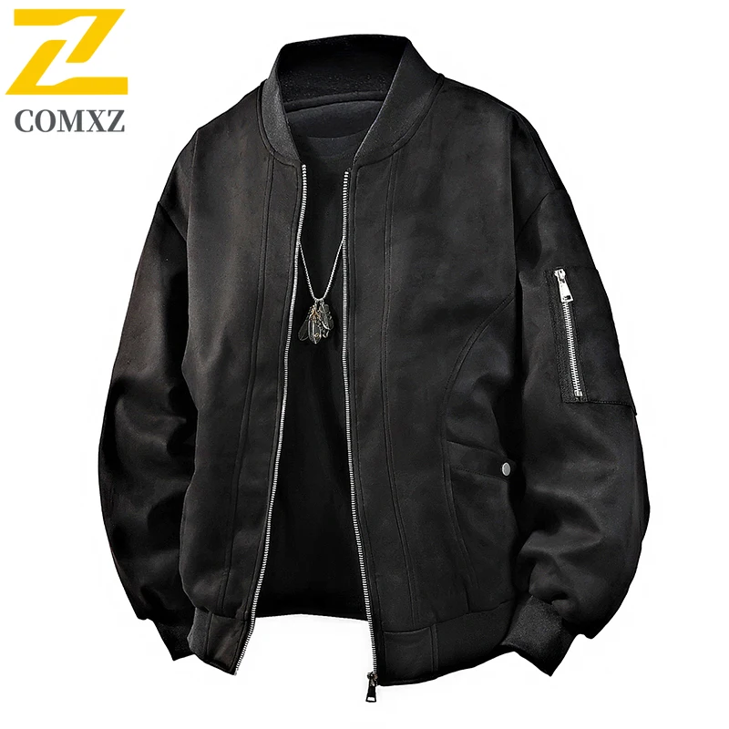 

2025 New Men Casual Jacket Spring Autumn Fashion Windproof Breathable Baseball Collar Jacket Street Commuter Jacket Teenagers