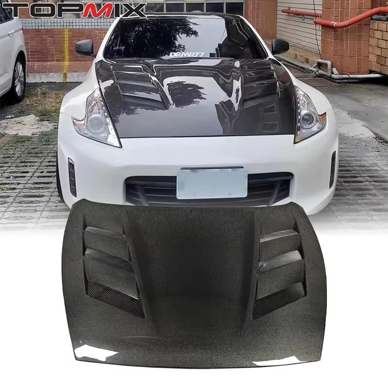 

For 2013-2020 Nissan 370Z Fairlady Z Z34 Am Style Lightweight Carbon Fiber Engine Bonnet New Condition Vented Engine Hood