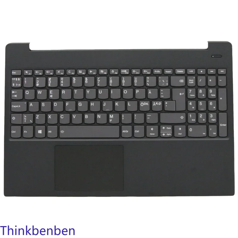 Carcasa Superior para Teclado NDC Nordic Black, Reposamanos para Lenovo Ideapad S340 15 15IWL 15IML 15API 15IIL 5CB0S18739