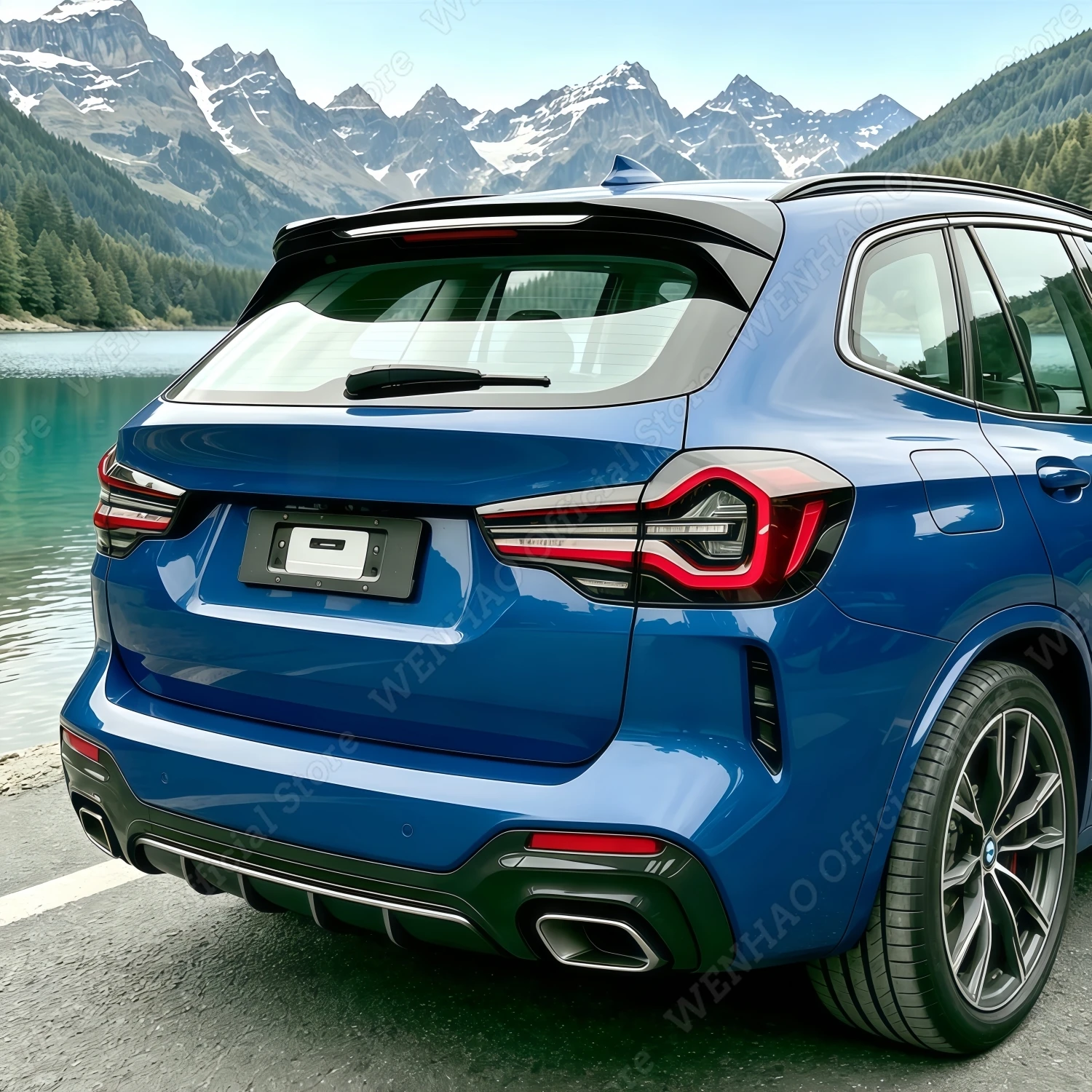 

MP Style For BMW X3 G01 2018 2019 2020 2021 2022 2023 2024+ Car Rear Roof Spoiler Tail Wing Decoration Tuning Body Kits ABS