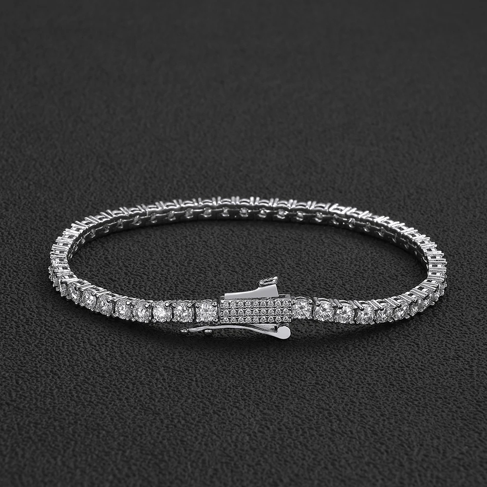 Bracciale Tennis Iced Out da 3 - Men'S Fashion Gold Chain recensione e prezzo
