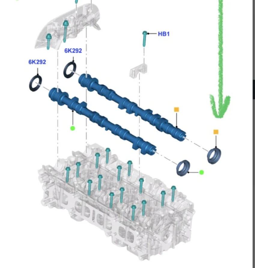 1729166 wholesale 10 PCS Trigger Wheel Camshaft Timin for ford BM51-6M265-BC BM5Z6M265A BM5Z-6M265-A