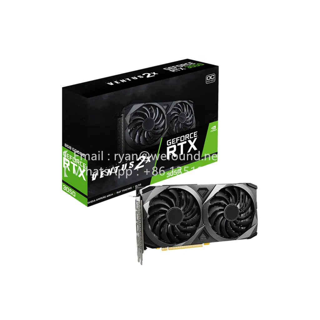 

3050 VENTUS 2X 8G OC для графического процессора MSI, настольная видеокарта