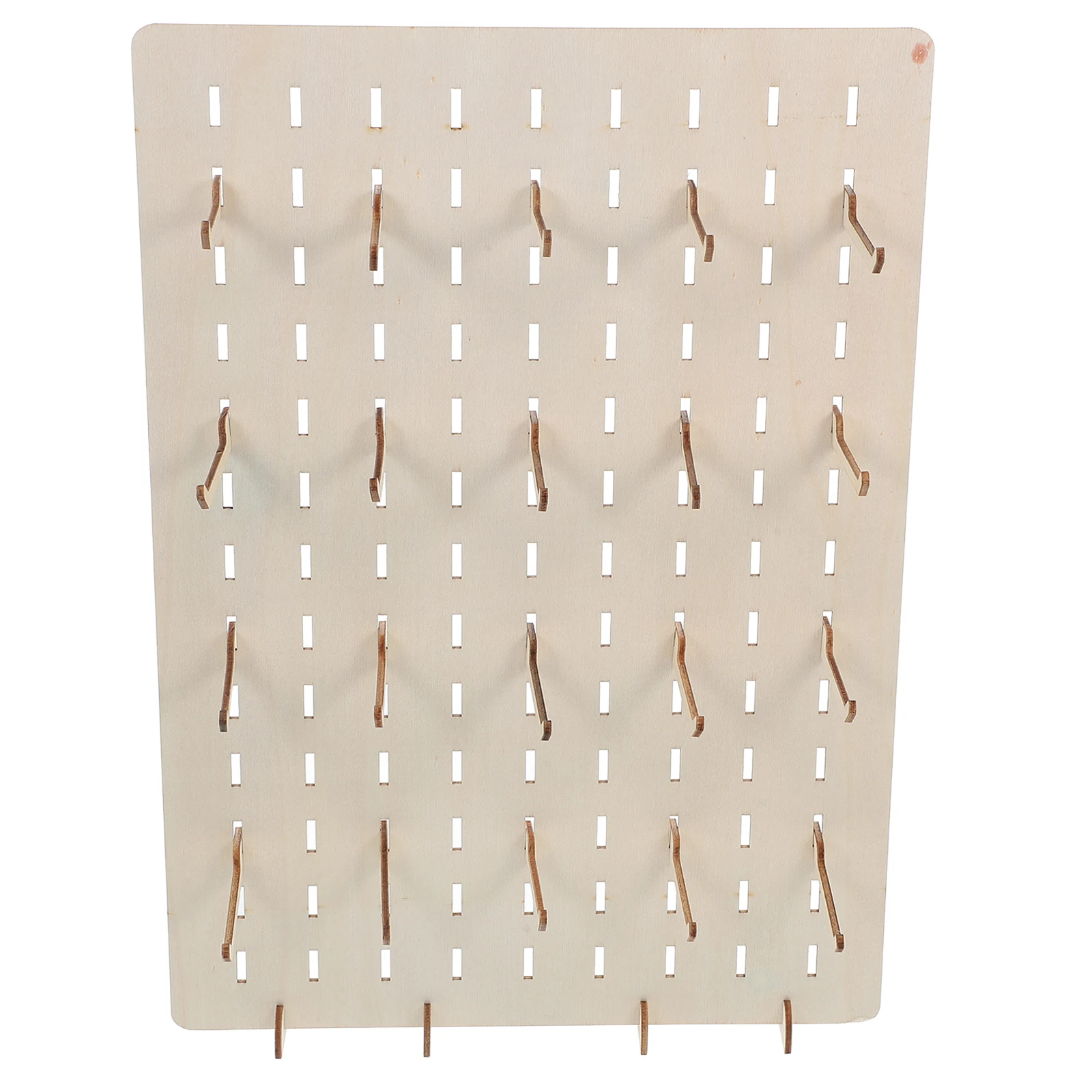 Wooden Jewelry Storage Display Stand Pegboard Earring Necklace Bracelet ganizer Rack Home Store Exhibitions Multifunctional