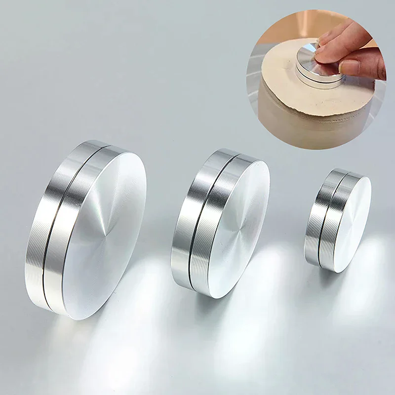 Ceramic Clay Pottery Throwing Trimming Spinner Tool Trim Stabilizer 30mm-50mm Mini Pottery Wheel Metal Bearing Rotary Disc