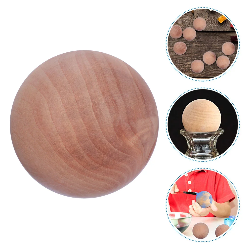 

Wooden Ball Sphere Balls Round Accessories Unfinished for Crafts Making Accessory Kids Child